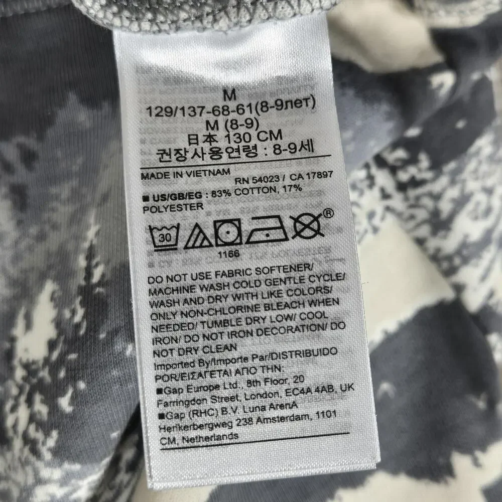 GapFit‎ Pants Kids Medium Gray Nature Mist Fit Tech Joggers Zip Pockets Casual